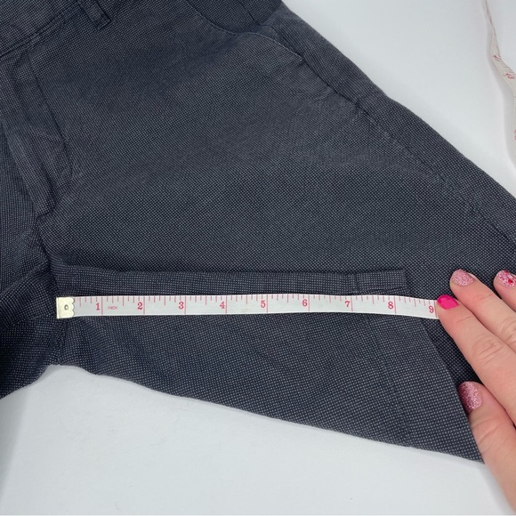 Ted Baker London Shorts Mens Size 30R Grey Navy Casual Flat Front Cotton Chino - Picture 8 of 10